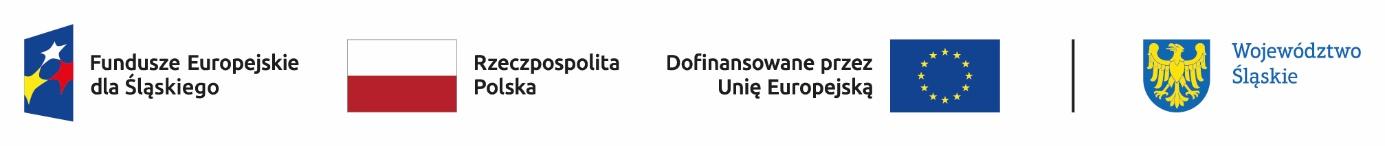 Fundusze Europejskie dla Śląskiego - Rzeczpospolita Polska - Dofinansowane przez Unię Europejską - Województwo Śląskie