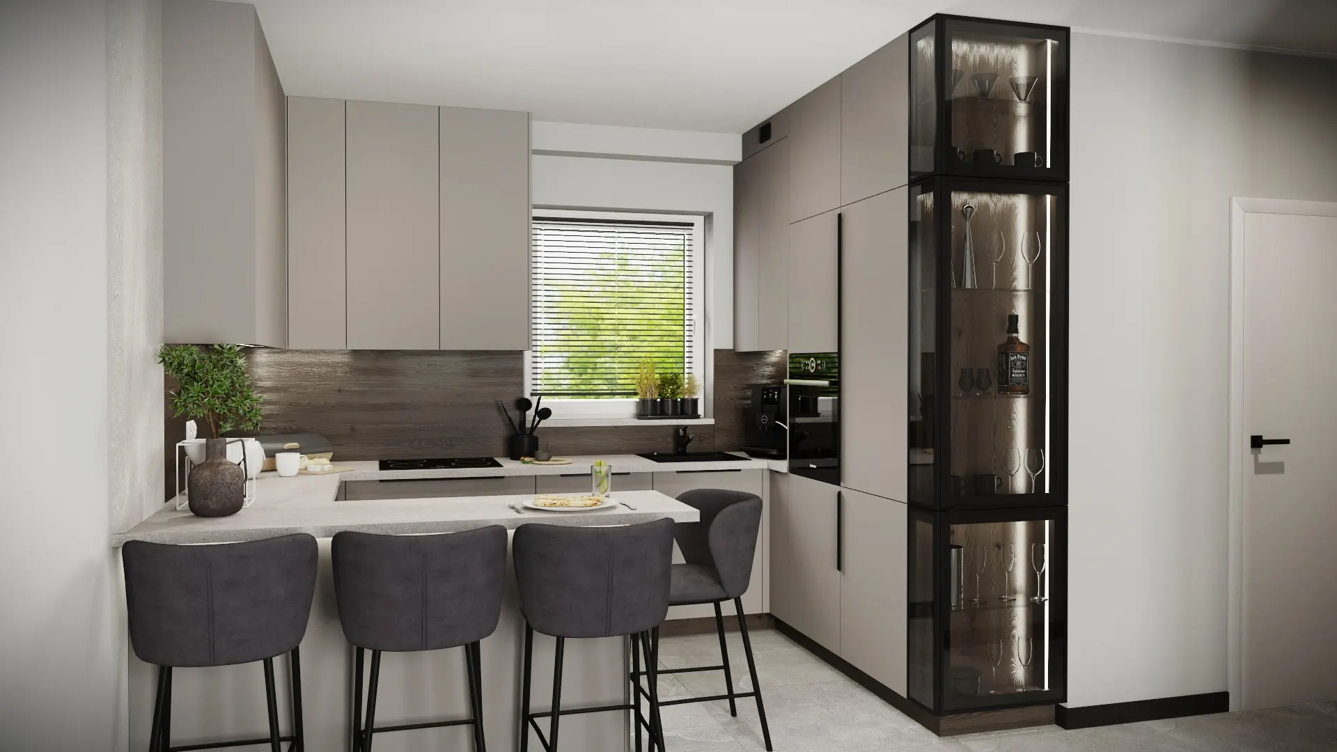 Projekt kuchni – nowoczesna wizualizacja kuchni