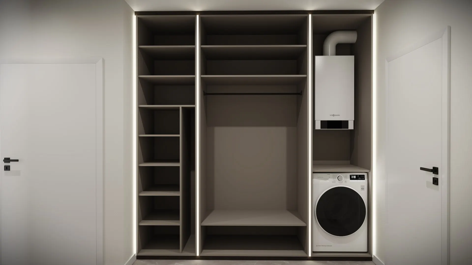 Projekt szafy – nowoczesna wizualizacja szafy